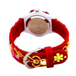 SAFIGLE 1 STK Kinderuhr Mädchen digital Geschenk für Jungen Armbanduhr Kinder Watch Digitaluhr Cartoon-Uhr für Mädchen 3D-Armbanduhr für Kinder Tier Anschauen Gürteluhr Plastik rot von SAFIGLE