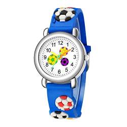 SAFIGLE 1Stk Anschauen kinderuhren Armbanduhr Kinder Uhr Watch analoge Uhr Kinder Kinderarmbanduhr betrachten schöne Kinderuhr Studentenuhr Kleinkind Fußball 3D Kopfmaterial: Kunststoff von SAFIGLE