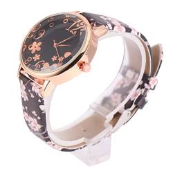 SAFIGLE 1stk Blumenuhr Pflaumenuhr Digitaluhr Für Mädchen Klassische Lederuhr Frauen Uhren Für Mädchen Damenarmbanduhren Digitaluhren Für Damen Die Blumen Fräulein Riemen Pu-Material von SAFIGLE