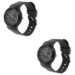 SAFIGLE 2 STK Anschauen kinderuhren Armbanduhr Kinder Uhr für Kinder Geschenke für Teenager-Mädchen wasserdichtes Handgelenk einfache Uhr Kinder Armbanduhr Mode Quarzuhren Schüler Gummi von SAFIGLE