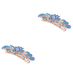 SAFIGLE 2 Stk Haarspangen mit Strass spring hair clips haarspange mit kristallen Haarnadel Haarklammer Frühlingshaarspangen Haarspange die Blumen Ausgabekarte Fräulein von SAFIGLE