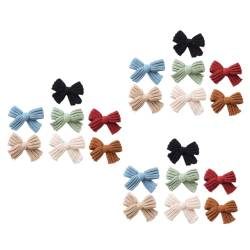 SAFIGLE 21 Stk Schleife Haarnadel Haarspangen für Babys lockige Haarspangen Tiara Kinderhaarspangen für Mädchen Haarschmuck Bowknot-Haarnadel für Kinder Herbst und Winter von SAFIGLE