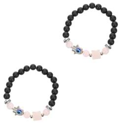 SAFIGLE 2st Fatima-armband Perlenarmband Für Frauen Damenarmband Hand-charm-armband Bettelarmband Perlenarmbänder Kristall Fräulein Geschenk Mädchen von SAFIGLE