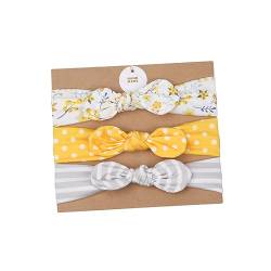 SAFIGLE 3-teiliges Set Elastische Stirnbänder Haarschmuck Baby-stirnband Babyanzüge Elastisches Stirnband Schleife Stirnband Baby-kit Neugeborenes Stirnband Dreiteiliger Anzug Kind Mädchen von SAFIGLE