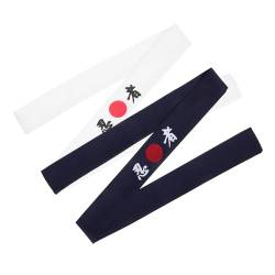 SAFIGLE 8 Stk Stirnband mit Ninja-Print Samurai japanisches Stirnband Hijab haarband Kleidung binden Karate-Stirnband Koch Karate Stirnband Sport schmücken Geschenk Schal Fitness von SAFIGLE