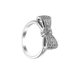 SAFIGLE kreative Ringe muttertagsgeschenke muttertag geschenke muttertagsgescgenk verlobungsring Bowknot-Ring Damenring Modering Mode-Fingerringe Krawatte Schmuck Zubehör Fräulein Weiß von SAFIGLE