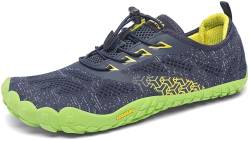 SAGUARO Barfußschuhe Barfussschuhe Herren Damen Minimalistische Trail Laufschuhe Zehenschuhe Joggen Wandern Training Barfuß Sportschuhe Fitnessschuhe Männer Frauen, Blau, 40 EU von SAGUARO