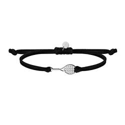 SAILBRACE Armband WINNER TENNIS schwarz-silber von SAILBRACE