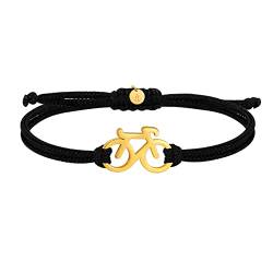 SAILBRACE Armband schwarz BICYCLE ROYAL gold von SAILBRACE