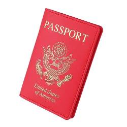 SAKEIOU Reisepasshülle, Ausweis, Kreditkarte, Tickethalter, Dokumenten-Organizer für Männer und Frauen, Unisex, Reisepasshülle, tragbar von SAKEIOU