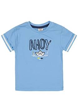 SALT AND PEPPER Baby-Jungen Ahoy Applikation aus Organic Cotton T-Shirt, Fresh Blue, 56 von SALT AND PEPPER