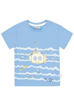 SALT AND PEPPER Baby-Jungen U-Boot Druck aus Organic Cotton T-Shirt, Fresh Blue, 62 von SALT AND PEPPER