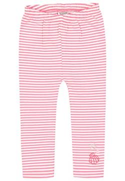 SALT AND PEPPER Baby-Mädchen Gestreifte Organic Cotton Leggings, Bubble Gum, 62 von SALT AND PEPPER