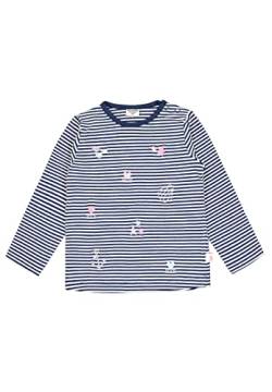 SALT AND PEPPER Baby-Mädchen Gestreiftes Langarmshirt aus Organic Cotton T-Shirt, Ink Blue, 92 von SALT AND PEPPER