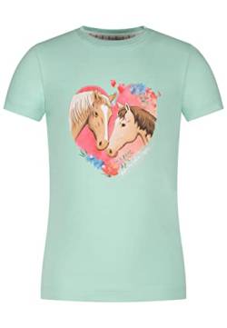 SALT AND PEPPER Mädchen Girls S/S Horses Heart Print T-Shirt, Ice Green, Normal von SALT AND PEPPER