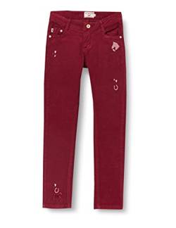 SALT AND PEPPER Mädchen Mädchen Cordhose mit Vielen Pferde Details Freizeithose, Burgundy, 98 EU von SALT AND PEPPER