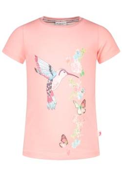 SALT AND PEPPER T-Shirt Shirt Kurzarm Kolibri Vogel Bird Glitzer (DE/NL/SE/PL, Numerisch, 140, 146, Regular, Melon) von SALT AND PEPPER