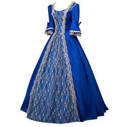 ZQTWJ Damen Mittelalter Gothic Kostüm Elegant Retro Kleider Gewand Viktorianisches Renaissance Prinzessin Barock Rokoko Kleidung SA210 von SALUCIA Festliches Kleider