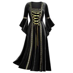 ZQTWJ Damen Mittelalter Gothic Kostüm Elegant Retro Kleider Gewand Viktorianisches Renaissance Prinzessin Barock Rokoko Kleidung SA231 von SALUCIA Festliches Kleider