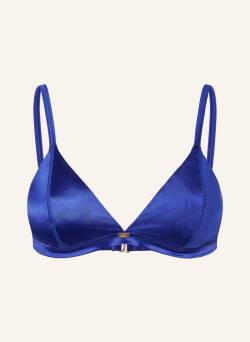 Sam Friday Triangel-Bikini-Top Shore Mit Glitzergarn blau von SAM FRIDAY