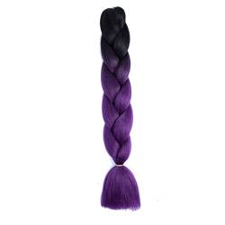 24 Zoll Farbe Synthetische Haar Zöpfe Vorgestreckt Jumbo Geflochtene Haarverlängerung 100 g/Stck-B25,24 Zoll, 1 Stück/los von SAMCRY