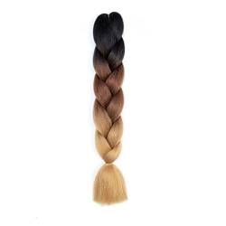 24 Zoll Farbe synthetische Haar Zöpfe Vorgestreckt Jumbo geflochtene Haarverlängerungen 100 g/pc-C14,24 Zoll, 1 Stück/los von SAMCRY