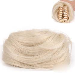 Synthetischer Chignon mit Haarspange Elastisches Haarband Unordentliche Clip im Haarteil Haarring Wickeln Sie auf chaotischen Dutt für Frauen-60 von SAMCRY