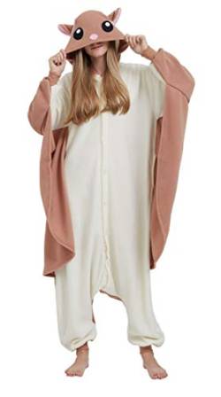 SAMGU Adult Pyjama Cosplay Tier Onesie Body Nachtwäsche Kleid Overall Animal Sleepwear Erwachsene Ratte XL von SAMGU