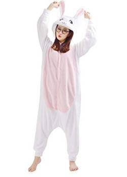 SAMGU Rabbit Anime Cosplay Schlafanzug Animal Sleepwear Onesie Pyjama tierkostüme Jumpsuit Damen Herren Größe XL von SAMGU