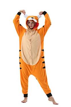 SAMGU Tier Onesie Pyjama Cosplay Kostüme Schlafanzug Erwachsene Unisex Animal Tieroutfit tierkostüme Jumpsuit L von SAMGU