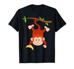 Frecher Affe mit Banane Äffchen Affenbaby Affenkind Kinder T-Shirt von SAMMODA Kids