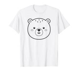 Niedlicher Bär. Für Kinder, Männer, Frauen. Illustration eines Bärenkopfes T-Shirt von SAMMODA