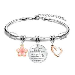 Geschenke für Schwester Armband Schmuck für Schwester Geburtstagsgeschenk Schwestern Geschenke von Schwester Danke geschenke für Mädchen Damen Schwester Präsentiert Geschenke für Bestie (Danke) von SAMORION