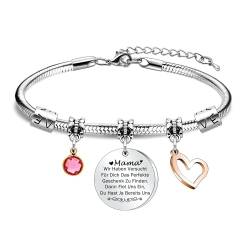 SAMORION Geburtstagsgeschenke für Mama- Gravierte Charm Schmuck Mama Geschenk Armbänder für Mama Mutter Geschenke von Tochter, Sohn Ideen Geschenke für Mama Weihnachten Muttertag (Wir Haben) von SAMORION