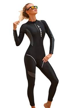 Frauen EIN Stück Badeanzug, Anti-UV schnell Qry Schwimmen Wear für weibliche, Damen UPF 50 Sonne geboren Anzug von SANANG