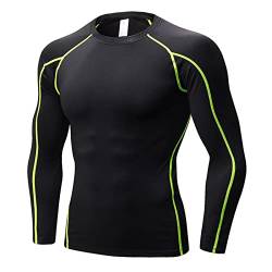 SANANG Herren Athletic Quick Dry Compression Base Layer Underlayer Top Langarm T-Shirt von SANANG