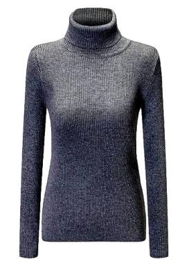 SANGTREE Damen Rollkragenpullover Basic Great Stretchy Cashmere Sweater, grau, XX-Large von SANGTREE