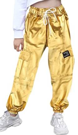 SANGTREE Mädchen & Damen Cargo Jogger Hose, 3 Jahre - Damen 3XL, Gold, X-Groß von SANGTREE