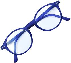 SANICO modische Lesebrille Sehstärke 1,0 1,5 2,0 2,5 3,0 3,5 Dioptrien I Sehhilfe Lesehilfe Lesebrillen Damen Herren Brille 1.0 1.5 2.0 2.5 3.0 3.5 unisex Modell VENEZIA (Blau, 1.5, diopters) von SANICO