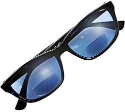 SANICO modische design Lese-Sonnenbrille Sehstärke 1,0 Schwarz Sehhilfe Lesehilfe Lese-Brille Damen Herren 1.0 Dioptrien Sonnen-Brille Herren Damen 1 0 lesen schwarz modern UV leicht unisex I Maldive von SANICO