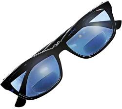 SANICO modische design Lese-Sonnenbrille Sehstärke 3,0 Schwarz Sehhilfe Lesehilfe Lese-Brille Damen Herren 3.0 Dioptrien Sonnen-Brille Herren Damen 3 0 lesen schwarz modern UV leicht unisex I Maldive von SANICO
