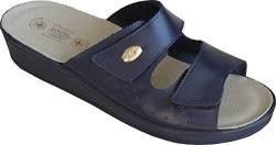 Sanital Light 1375 Leder Pantolette BLAU - 39 von SANITAL LIGHT