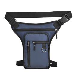SANON Drop Leg Bag Bauchtasche für Damen Herren mit Beingurt Outdoor Crossbody Taschen Hüfttasche für Motorrad Blau, blau, modisch von SANON