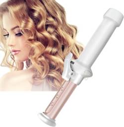SANON Mini Cordless Curling Iron USB Rechargeable Ceramic Hair Curling Wand Wet& Dry Use Travel Hair Straightener Curler for Hair Styling von SANON