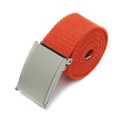 SANWOOD Stoffgürtel Canvas Belt Herren Gürtel Jeans Gürtel Damen Gürtel (Orange) von SANWOOD