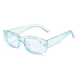 2022 Klassische weiße rechteckige Damen-Sonnenbrille, modisch, klein, Retro-Marke, Designer-Sonnenbrille, quadratisch, für Damen, Schwarz von SARGE