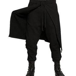 2022 Streetwear Herren Gothic Punk Style Haremshose Schwarz Hip-Hop Wear Loose Pants Kordelzug Baggy Dancing Crotch Hose von SARGE