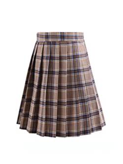 Mini Plaid Hohe Taille Faltenrock Schwarz Weiß Anime Gothic Lolita Mode 2023 Sommer Schuluniform Clothin von SARGE