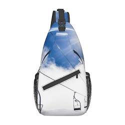 Schulter-Rucksack mit Ski-Lift bei Sonnenschein, leicht, faltbar, wasserabweisend, für den täglichen Gebrauch, Schwarz , Einheitsgröße von SATUSA