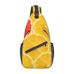 Sommer-Rucksack mit Zitronen-Druck, leicht, faltbar, Umhängetasche, wasserabweisend, Schulterrucksack für den täglichen Gebrauch, Schwarz , Einheitsgröße von SATUSA